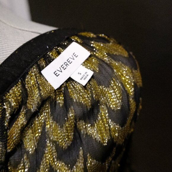 Evereve gold and black metallic blouse - Picture 5 of 5